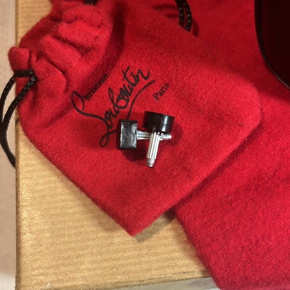 SOLD✨Christian Louboutin✨ Daffodile 160mm Kid Chunky Platform Pumps Size 38 - Picture 12 of 14